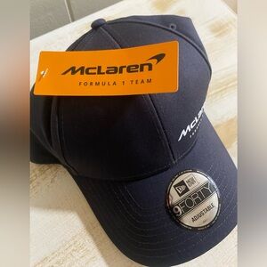 New Era Curved Brim 9FORTY Flawless McLaren Racing Formula 1 Black Snapback Cap